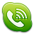 Skype Phone Green Icon 48x48 png